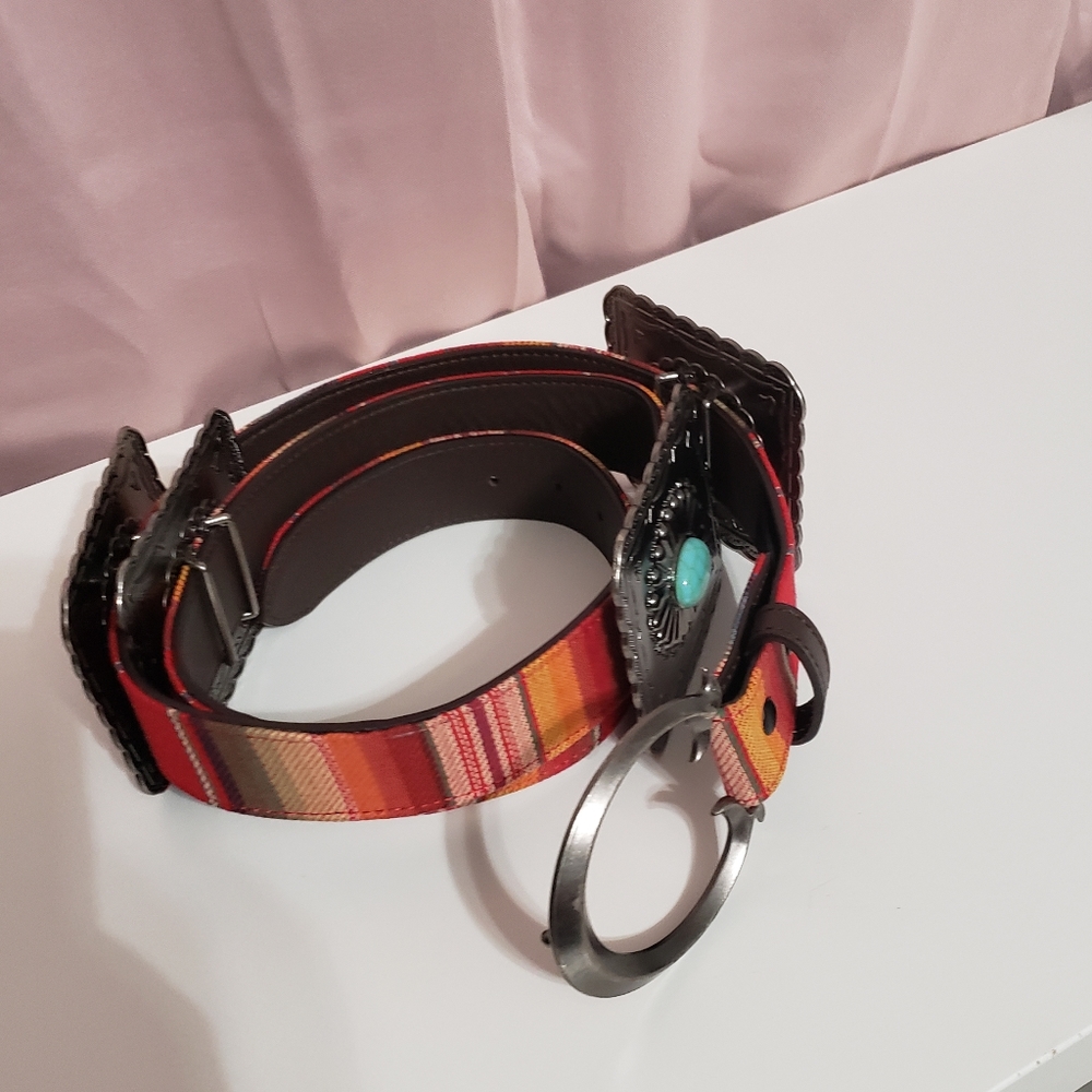 NWOT Serape and Concho belt